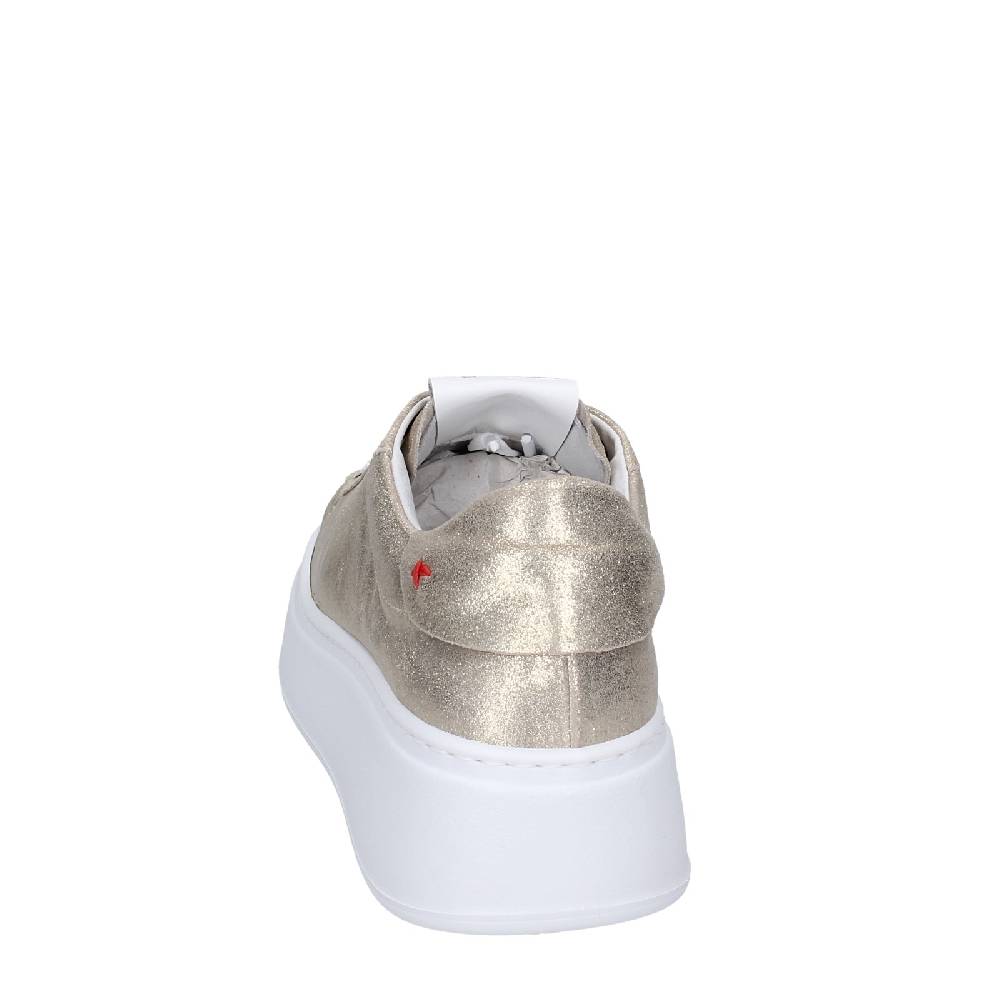 scarpe donna GIO+ sneakers platino pelle camoscio EX580 Economico
