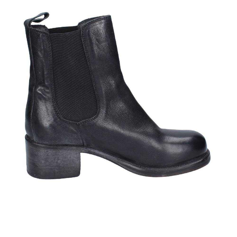 scarpe donna MOMA stivaletti nero pelle 72302C EY524 Outlet