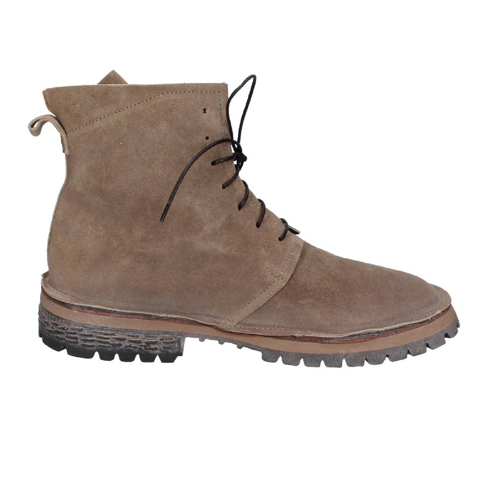 scarpe donna MOMA stivaletti beige camoscio 73302C EY539 In Vendita