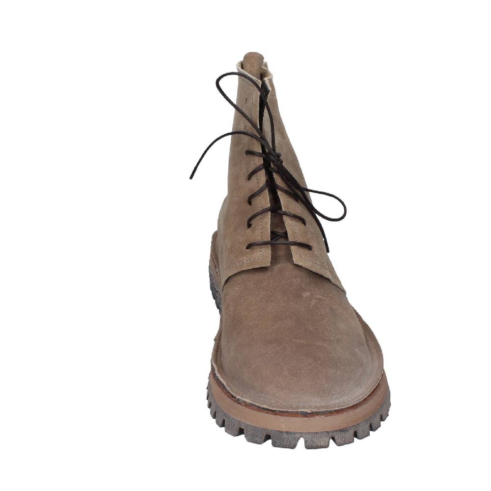 scarpe donna MOMA stivaletti beige camoscio 73302C EY539 In Vendita