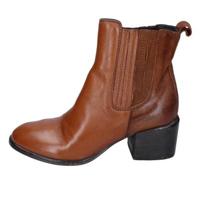 scarpe donna MOMA stivaletti marrone pelle 1CW236-MO BD636 Saldi