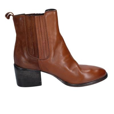 scarpe donna MOMA stivaletti marrone pelle 1CW236-MO BD636 Saldi