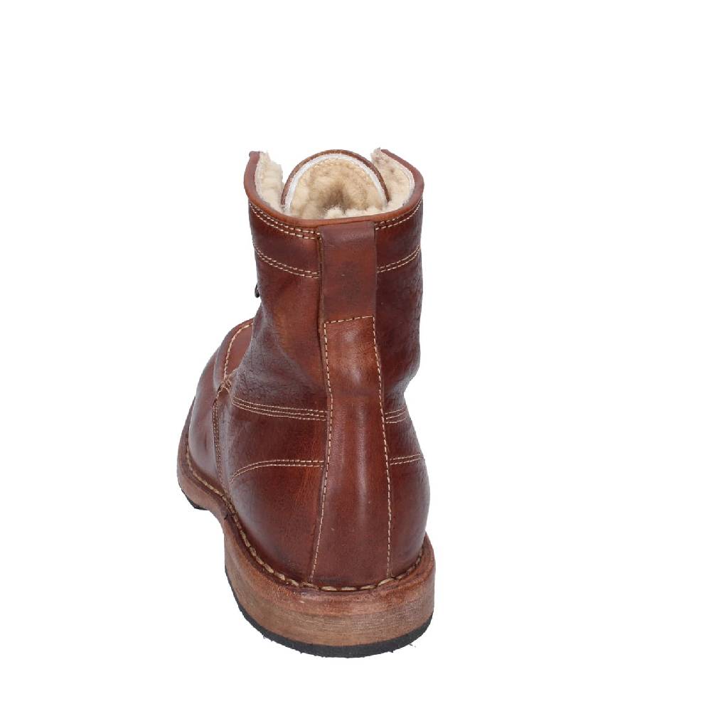 scarpe donna MOMA stivaletti marrone pelliccia 71305B EY537 Offerte