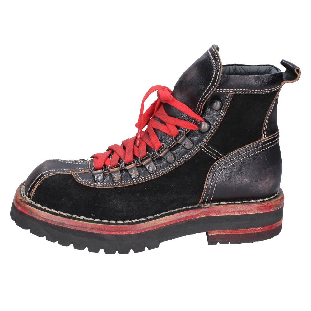 scarpe donna MOMA stivaletti nero pelle camoscio 81301B EY563 Vendita Calda
