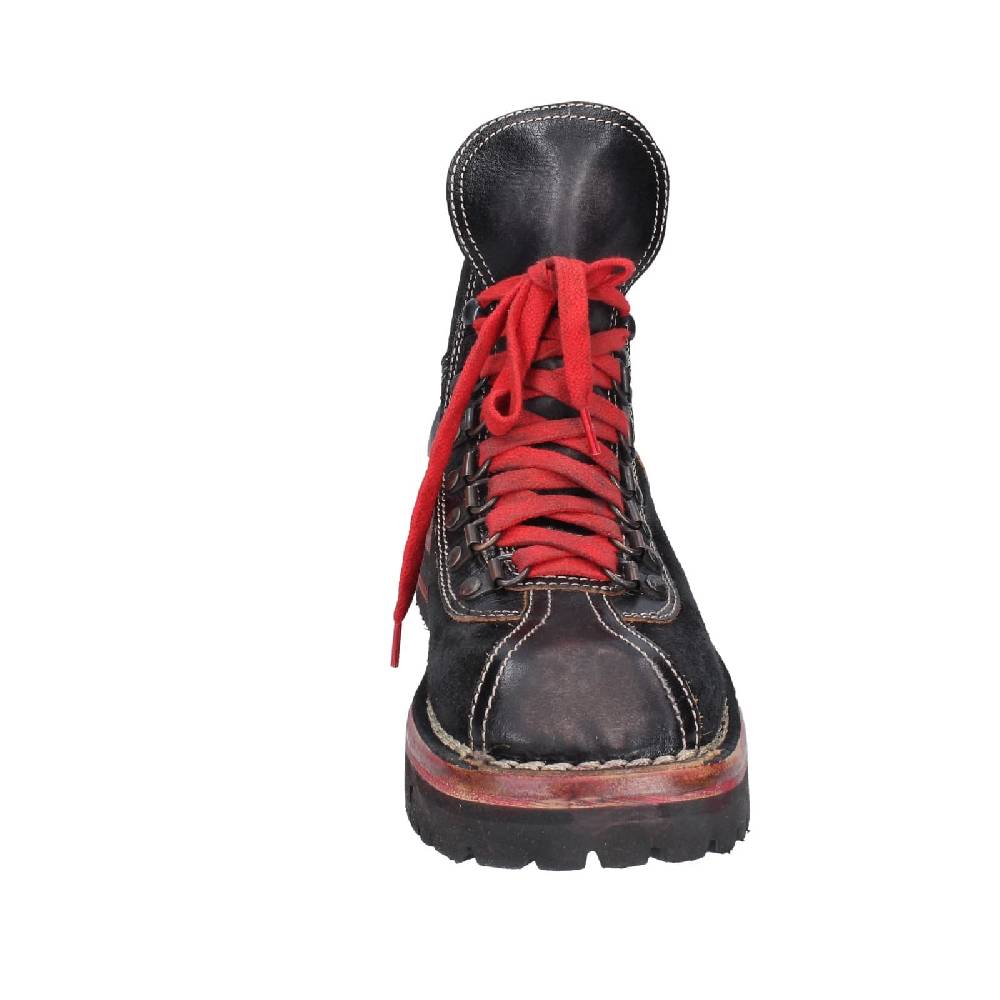 scarpe donna MOMA stivaletti nero pelle camoscio 81301B EY563 Vendita Calda