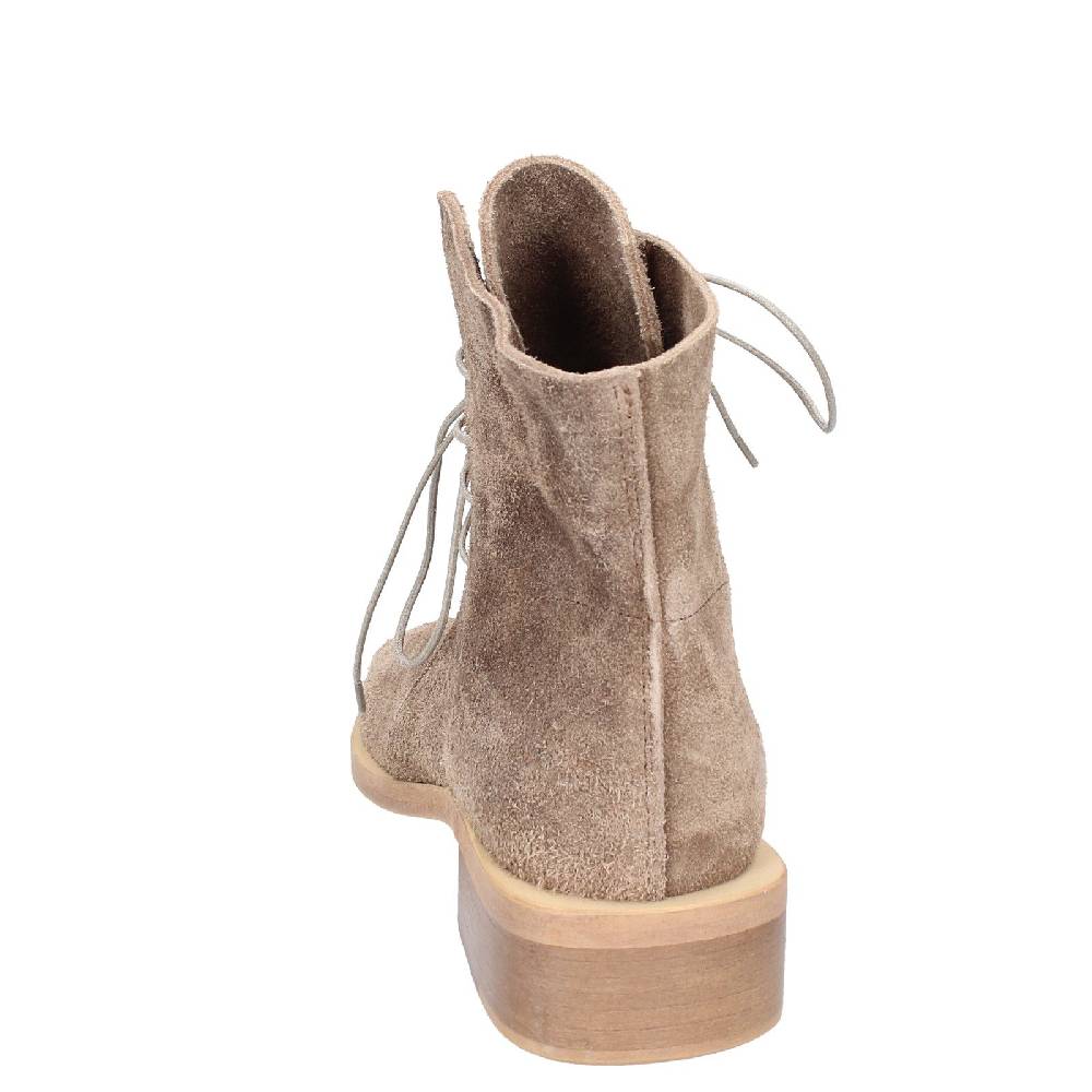 scarpe donna MOMA stivaletti marrone camoscio oro 35402I VINTAGE EX443 Vendita Economica