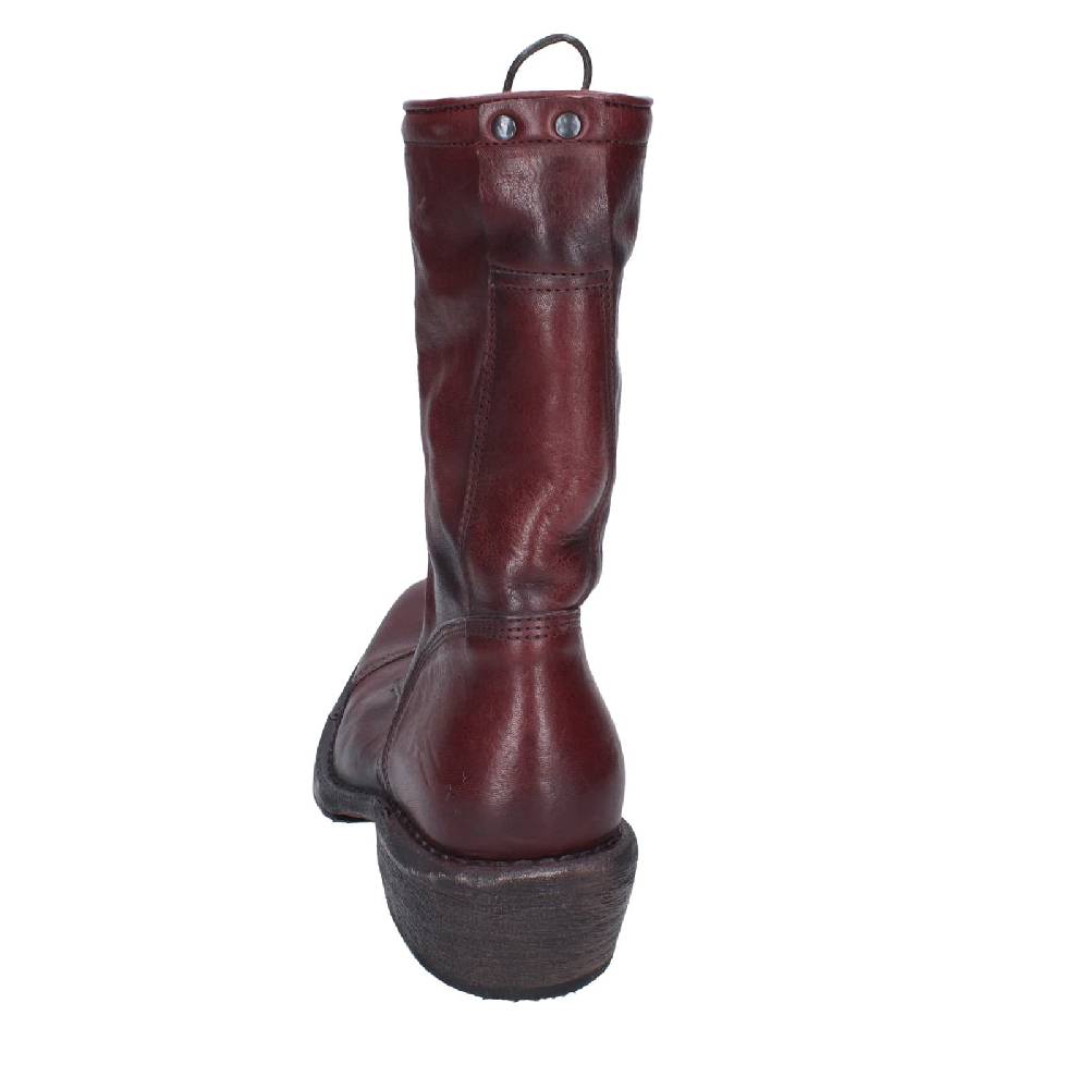 scarpe donna MOMA stivaletti bordeaux pelle 77301C EY564 I Più Venduti