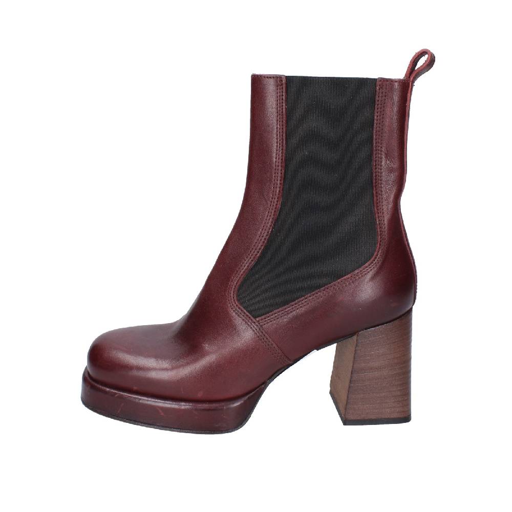 scarpe donna MOMA stivaletti bordeaux pelle 83302C EY586 Vendite Flash