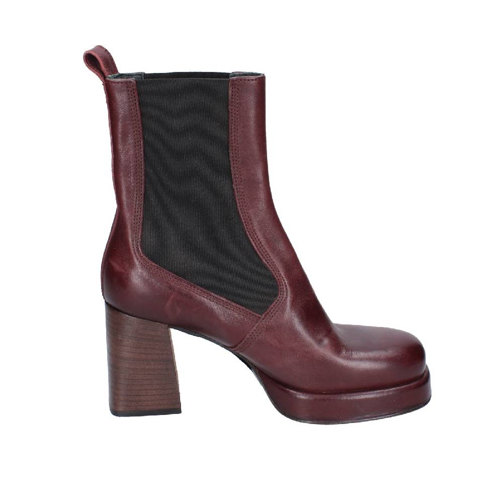 scarpe donna MOMA stivaletti bordeaux pelle 83302C EY586 Vendite Flash
