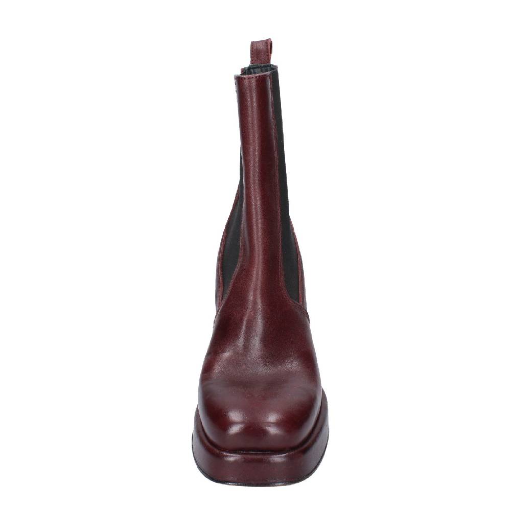 scarpe donna MOMA stivaletti bordeaux pelle 83302C EY586 Vendite Flash