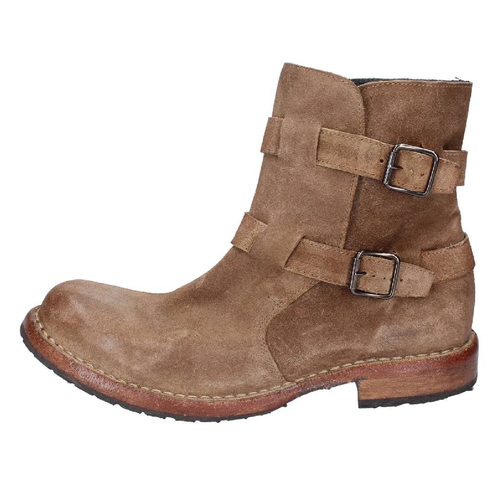 scarpe donna MOMA stivaletti marrone camoscio 71303C EY570 2025