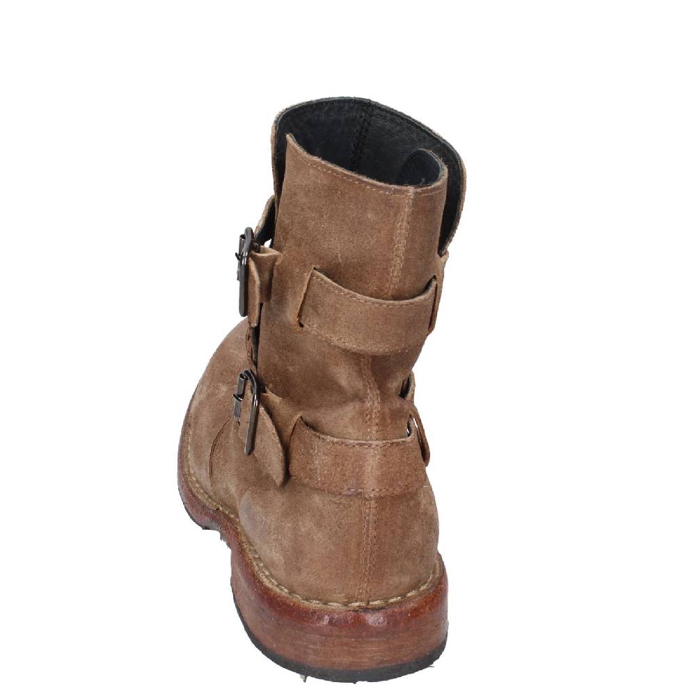 scarpe donna MOMA stivaletti marrone camoscio 71303C EY570 2025