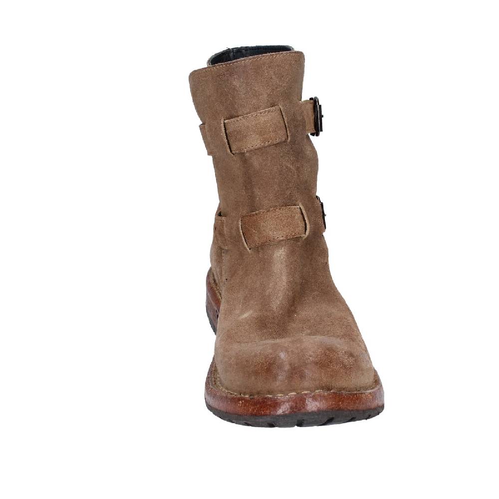 scarpe donna MOMA stivaletti marrone camoscio 71303C EY570 2025