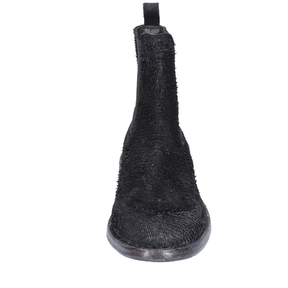 scarpe donna MOMA stivaletti nero pelle pitonata 1CW350 EY571 Italy
