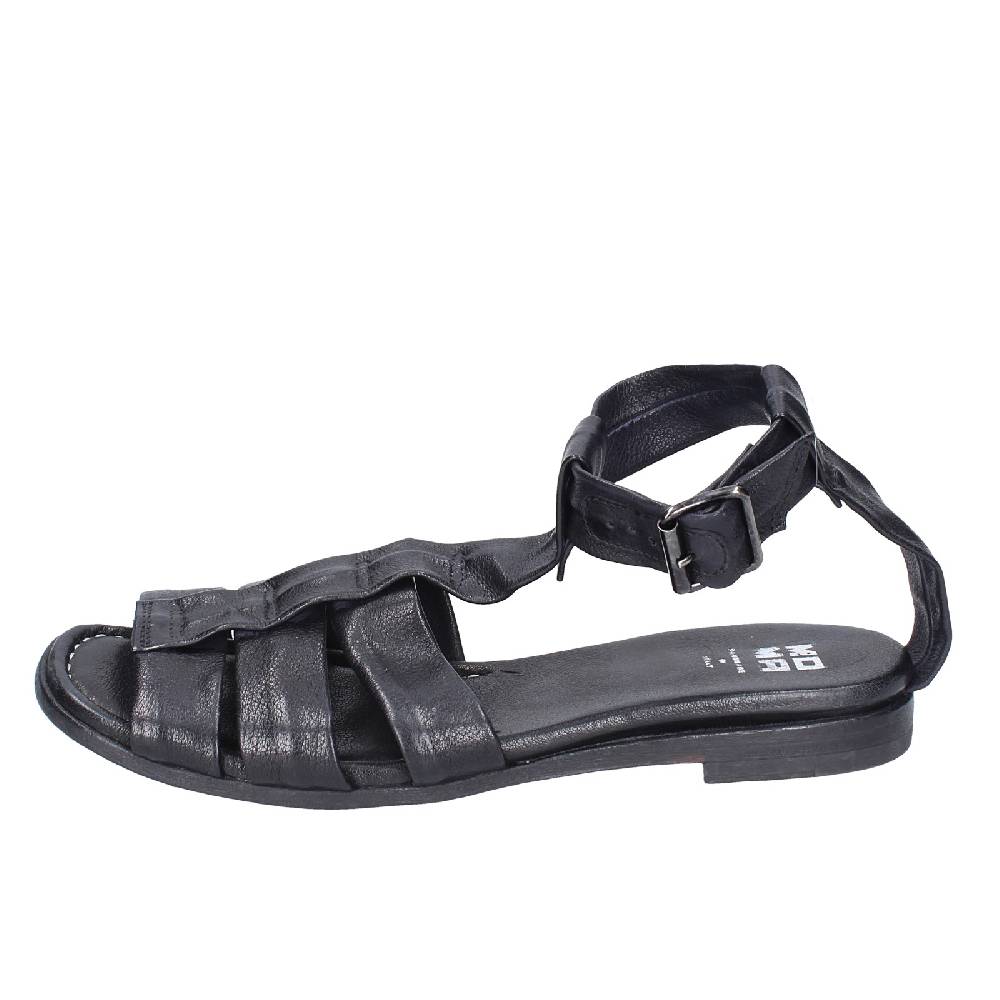 scarpe donna MOMA sandali nero pelle 32404G VINTAGE EX404 Promozione