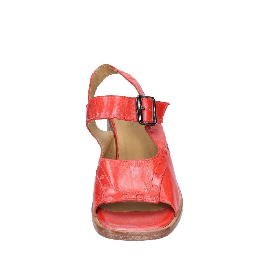 scarpe donna MOMA sandali rosso pelle 46404G VINTAGE EX450 Negozi Online