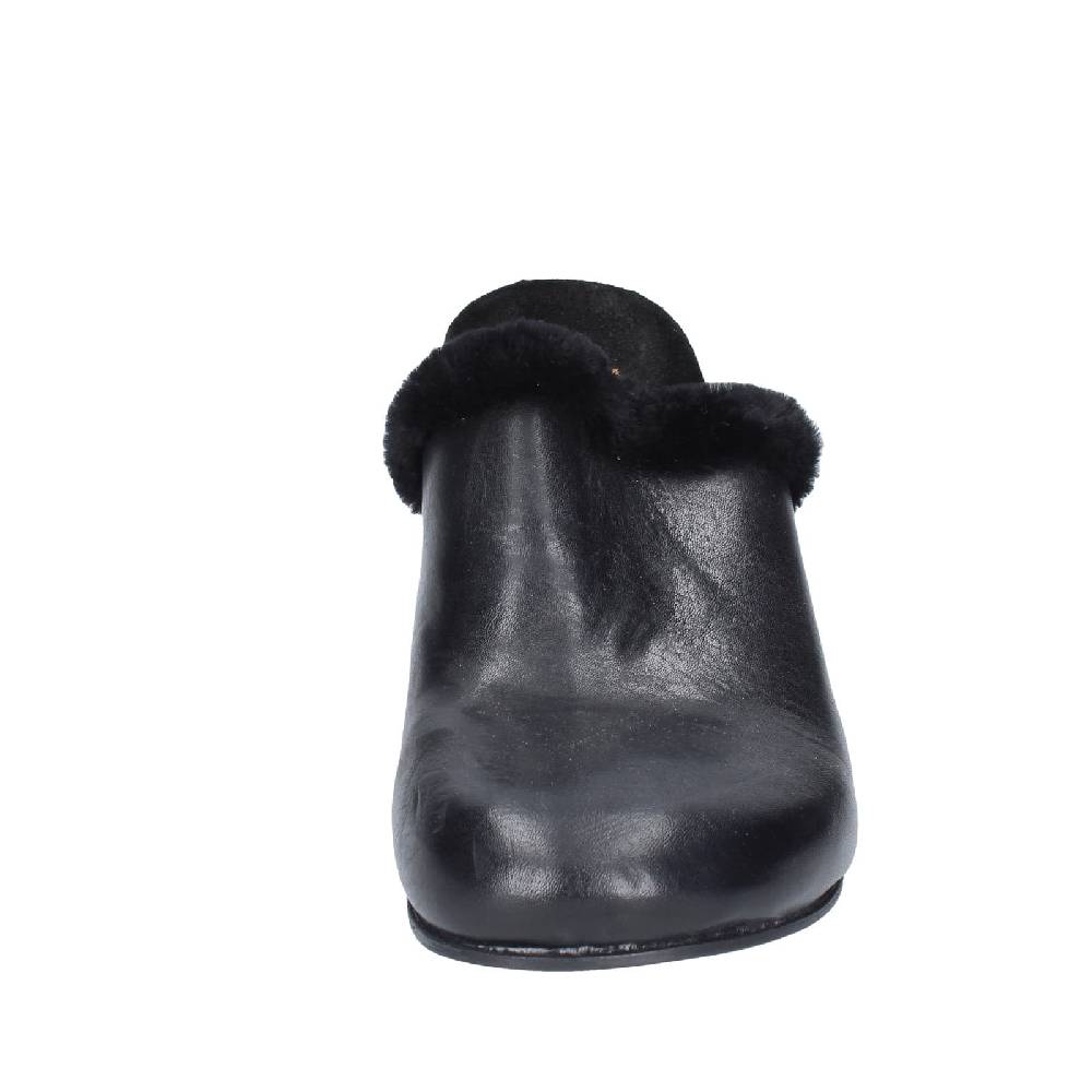 scarpe donna MOMA sandali nero pelle pelliccia EY580 Consegna Veloce