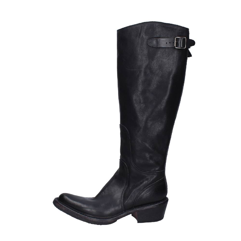 scarpe donna MOMA stivali nero pelle 77303D-CU EY491 Presa