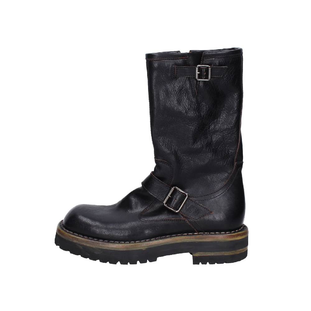 scarpe donna MOMA stivali nero pelle 81303C-VAR EY494 Economico