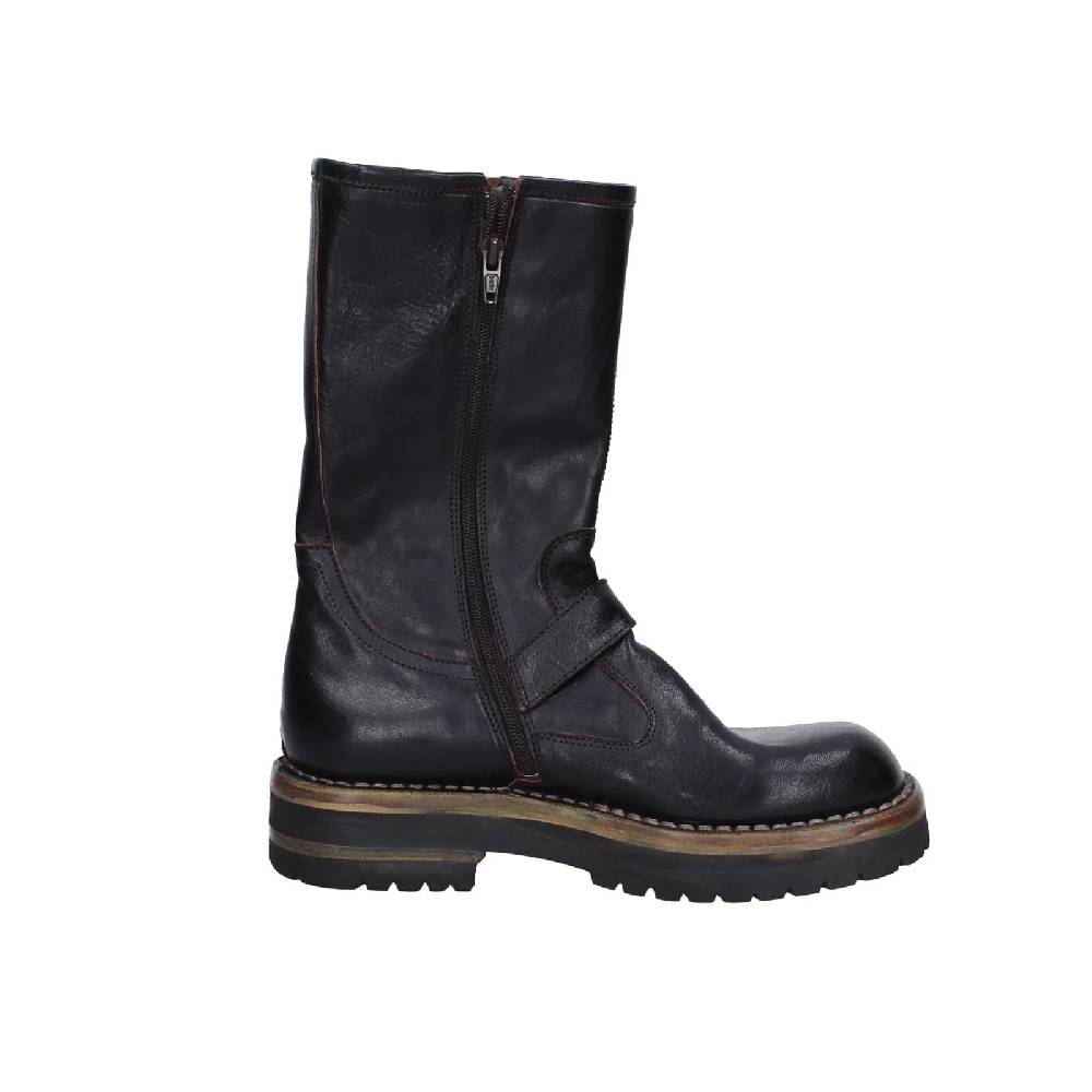 scarpe donna MOMA stivali nero pelle 81303C-VAR EY494 Economico