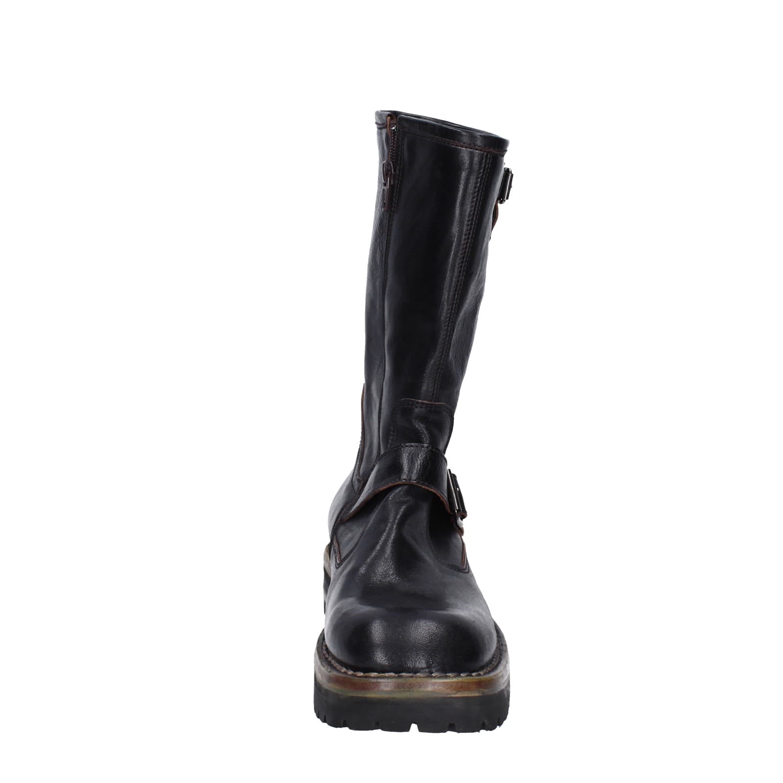 scarpe donna MOMA stivali nero pelle 81303C-VAR EY494 Economico