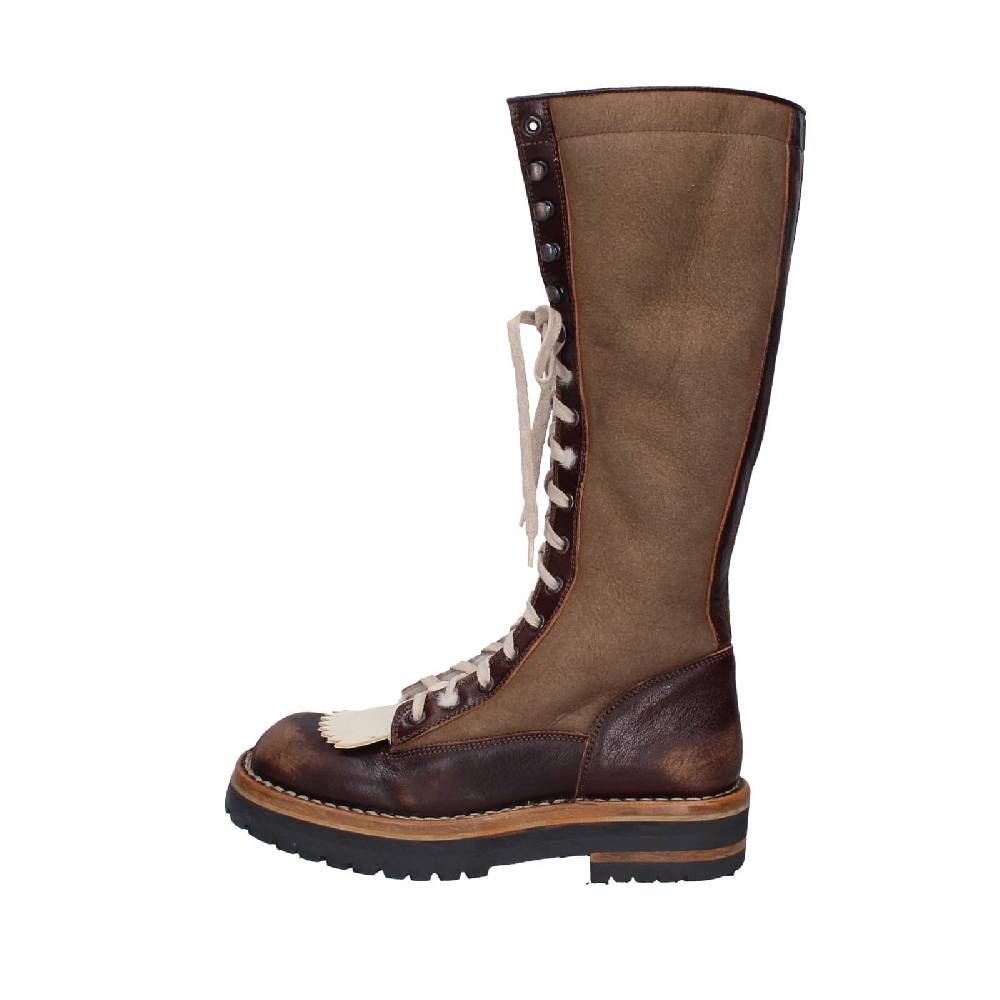 scarpe donna MOMA stivali marrone camoscio 81304D-VADO EY492 Online