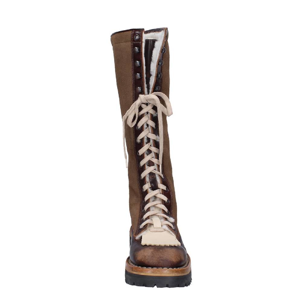 scarpe donna MOMA stivali marrone camoscio 81304D-VADO EY492 Online