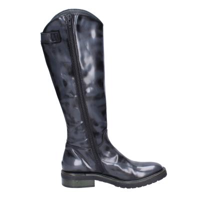 scarpe donna MOMA stivali grigio pelle lucida BK293 Outlet