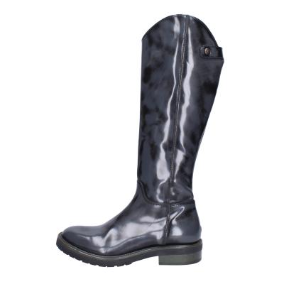 scarpe donna MOMA stivali grigio pelle lucida BK293 Outlet