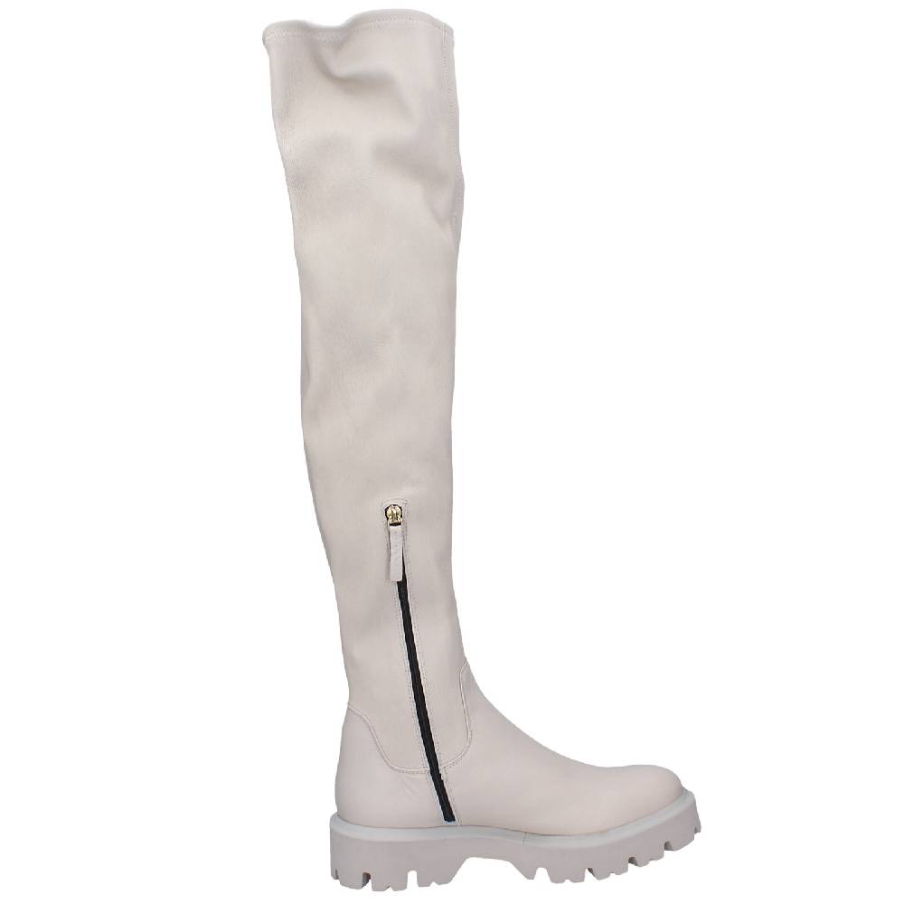 scarpe donna ROBERTO FESTA stivali beige pelle EX552 In Vendita