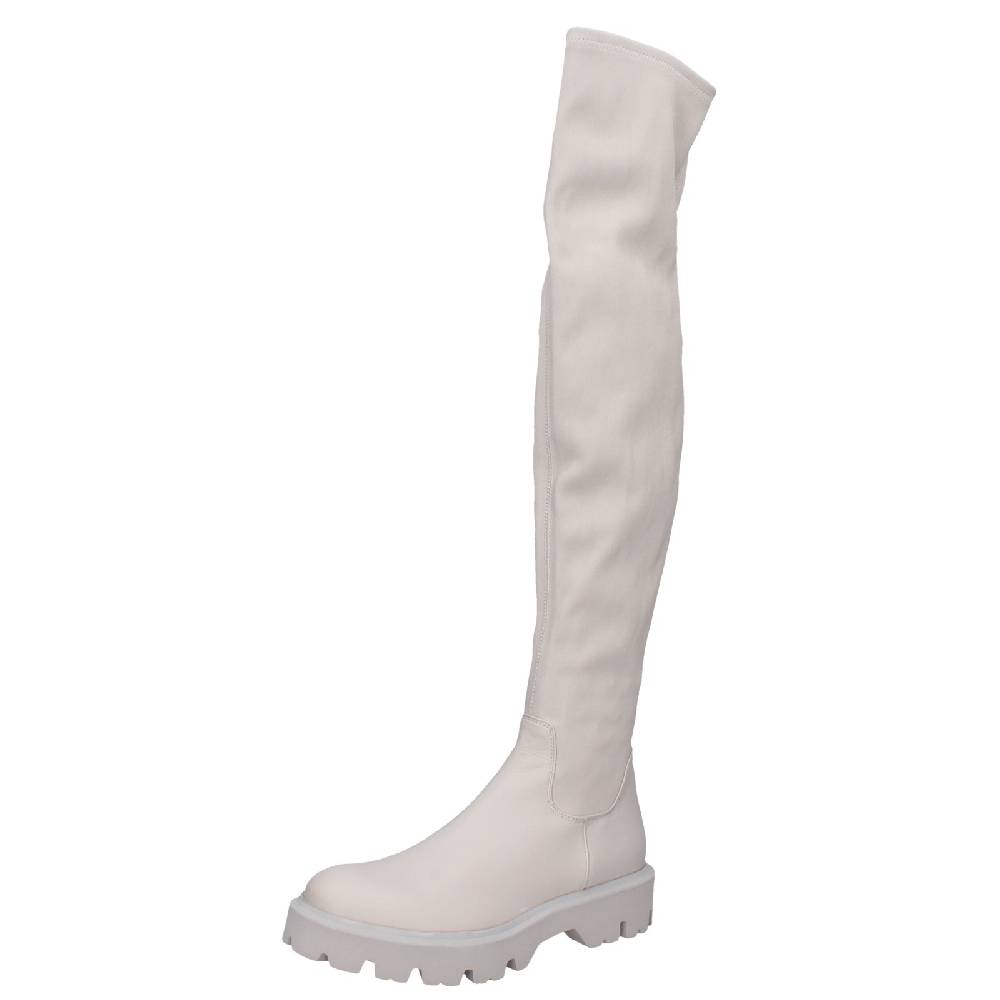 scarpe donna ROBERTO FESTA stivali beige pelle EX552 In Vendita