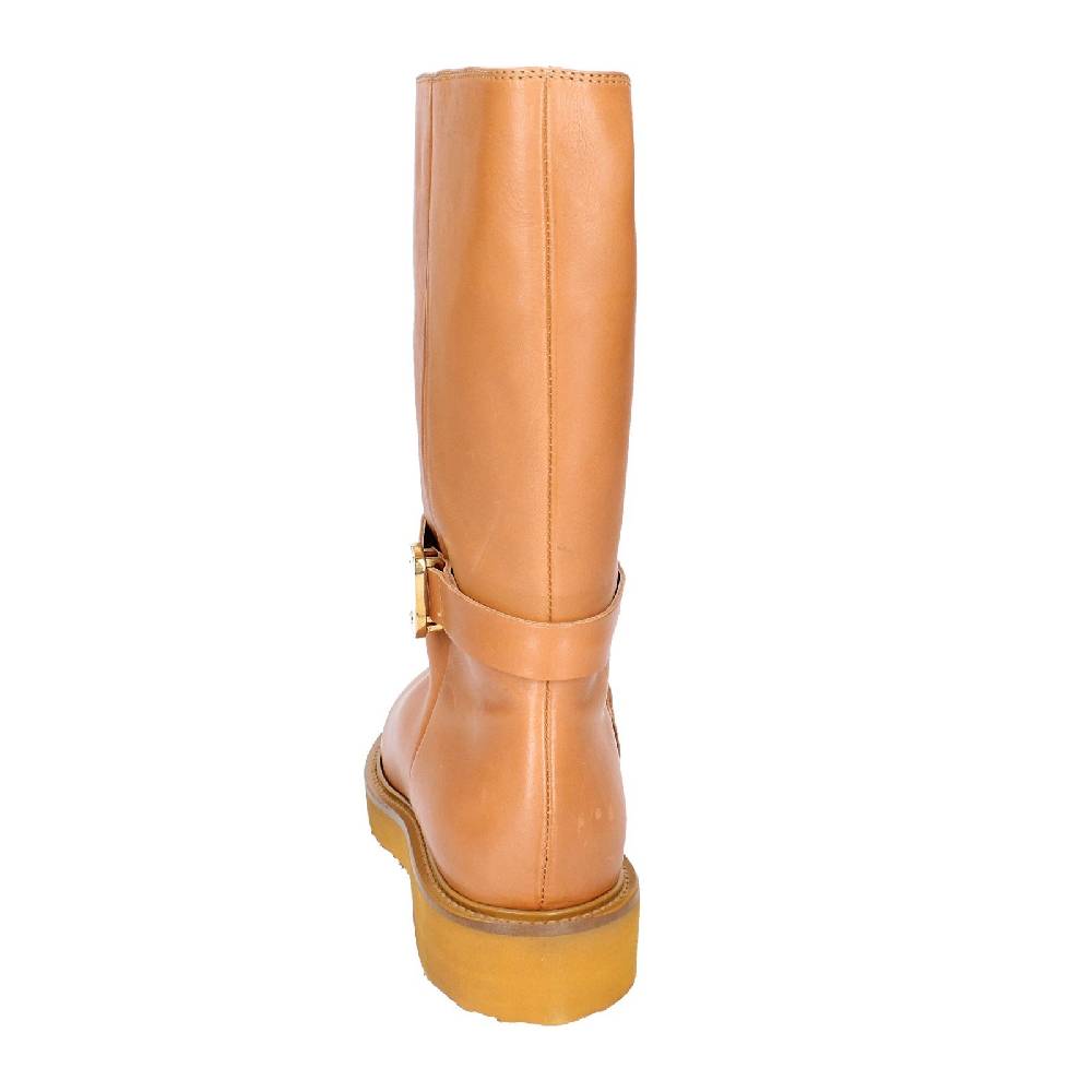 scarpe donna CARMENS stivali marrone pelle EX155 Saldi