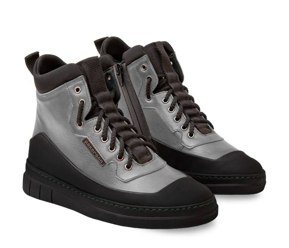 Pakerson STIVALETTO APUANE PELLE GRIGIO SMOG Nuovo