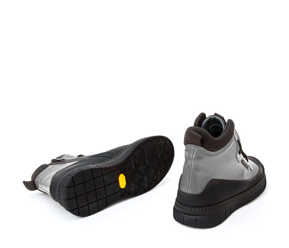 Pakerson STIVALETTO APUANE PELLE GRIGIO SMOG Nuovo