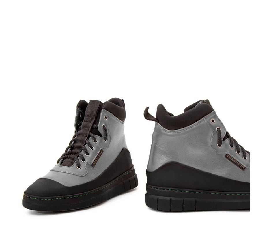 Pakerson STIVALETTO APUANE PELLE GRIGIO SMOG Nuovo