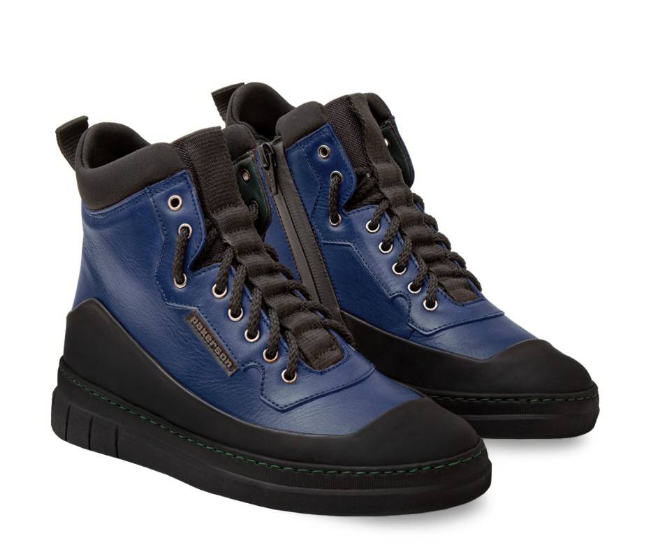 Pakerson STIVALETTO APUANE PELLE BLU NAVY Qualità