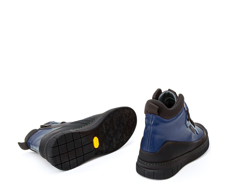 Pakerson STIVALETTO APUANE PELLE BLU NAVY Qualità