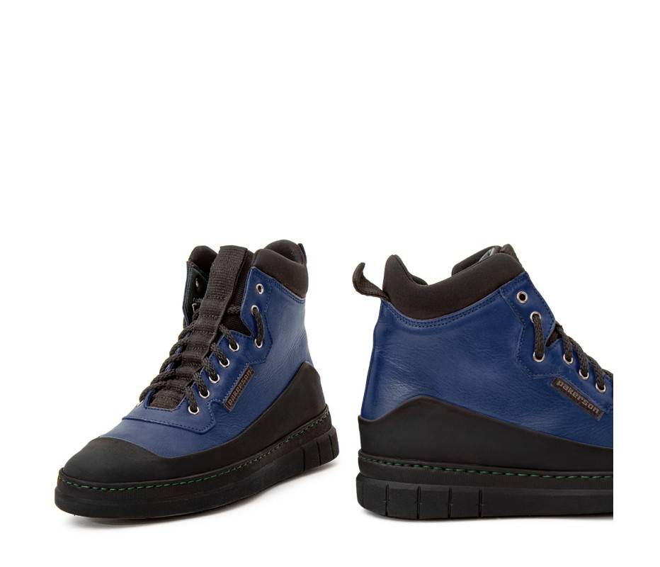 Pakerson STIVALETTO APUANE PELLE BLU NAVY Qualità