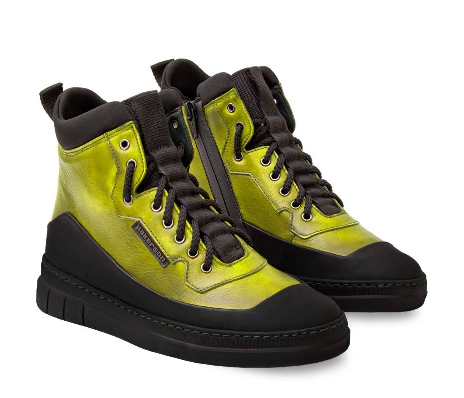 Pakerson STIVALETTO APUANE PELLE VERDE PISTACCHIO Soddisfazione Garantita