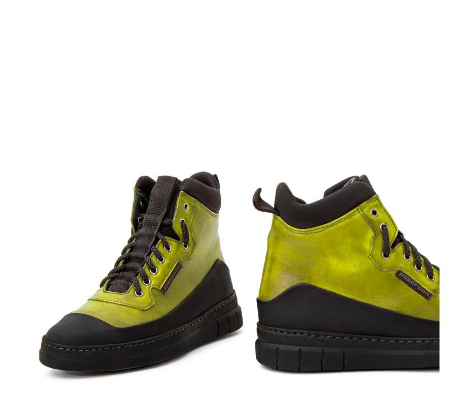 Pakerson STIVALETTO APUANE PELLE VERDE PISTACCHIO Soddisfazione Garantita