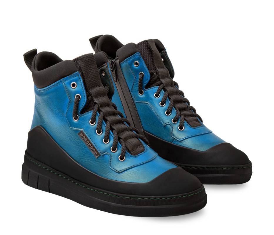 Pakerson STIVALETTO APUANE PELLE AZZURRO CIELO 50% di sconto con spedizione gratuita