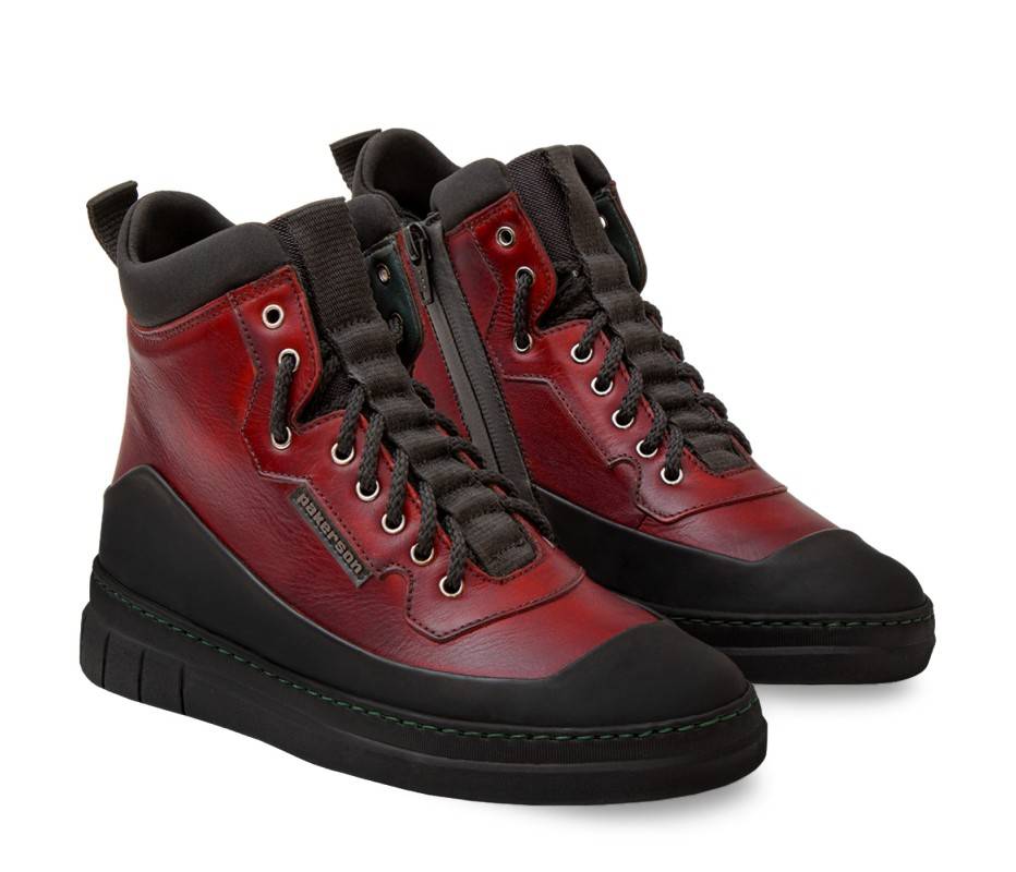 Pakerson STIVALETTO APUANE PELLE ROSSO BORDEAUX Economico