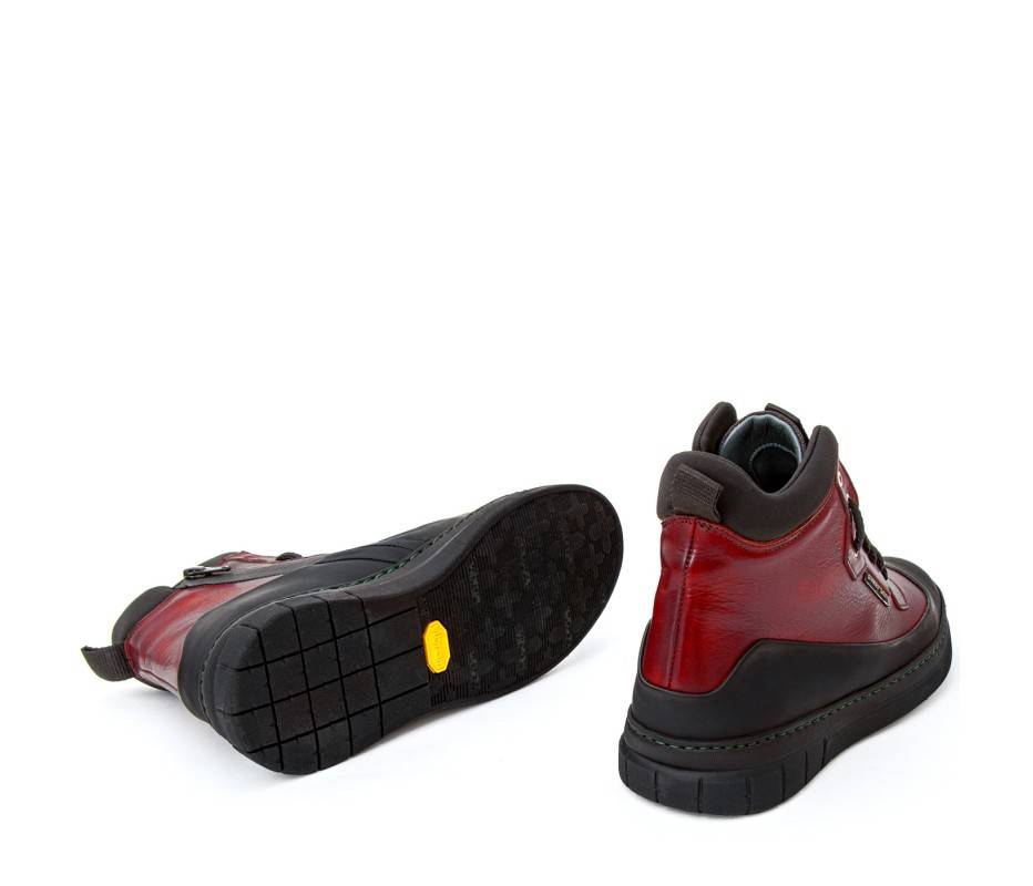 Pakerson STIVALETTO APUANE PELLE ROSSO BORDEAUX Economico