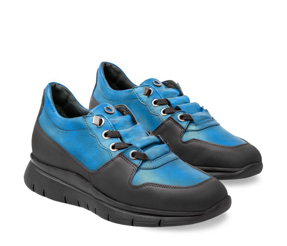 Pakerson SNEAKER AMIATA PELLE AZZURRO CIELO Saldi