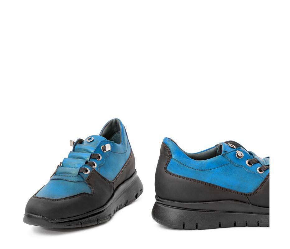 Pakerson SNEAKER AMIATA PELLE AZZURRO CIELO Saldi