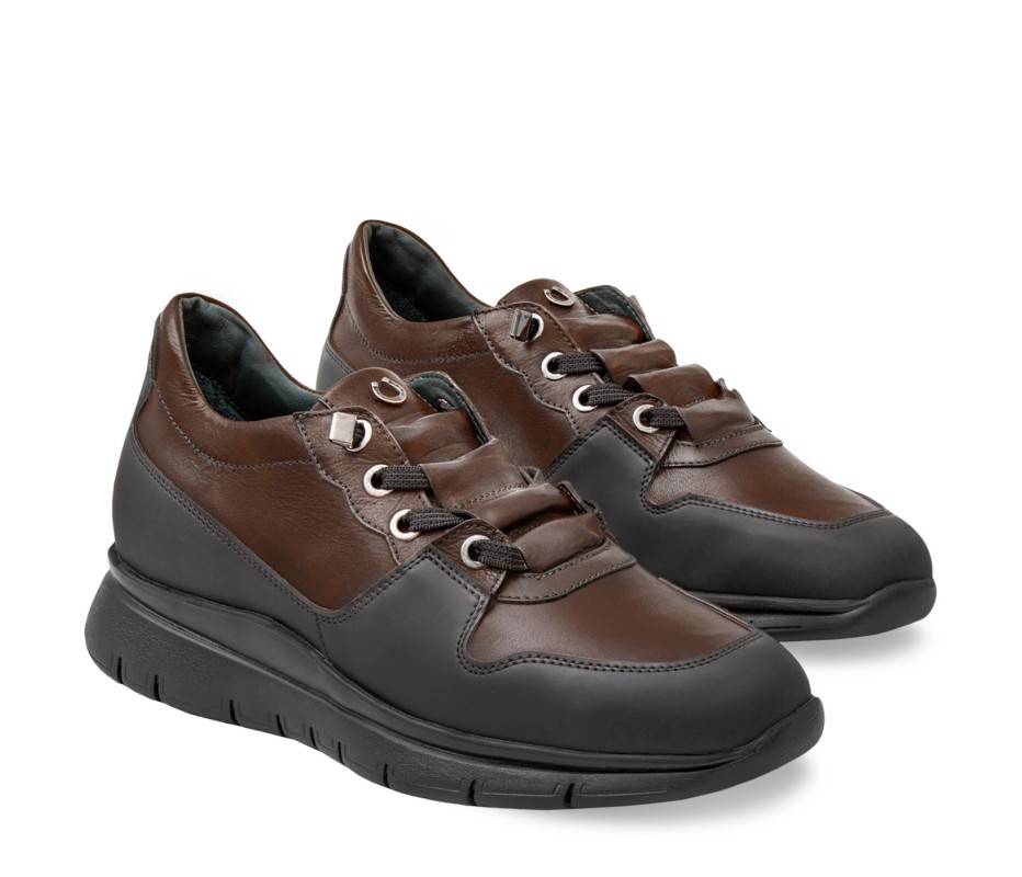 Pakerson SNEAKER AMIATA PELLE CIOCCOLATO Vendita Calda
