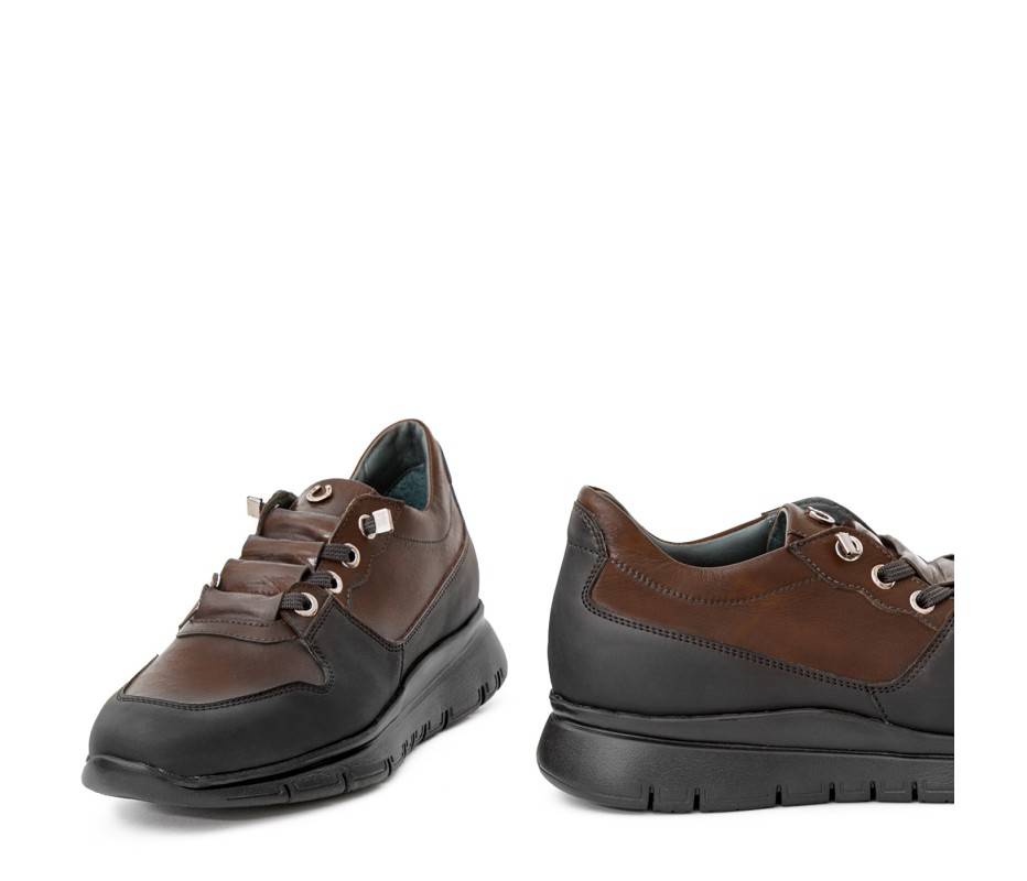 Pakerson SNEAKER AMIATA PELLE CIOCCOLATO Vendita Calda