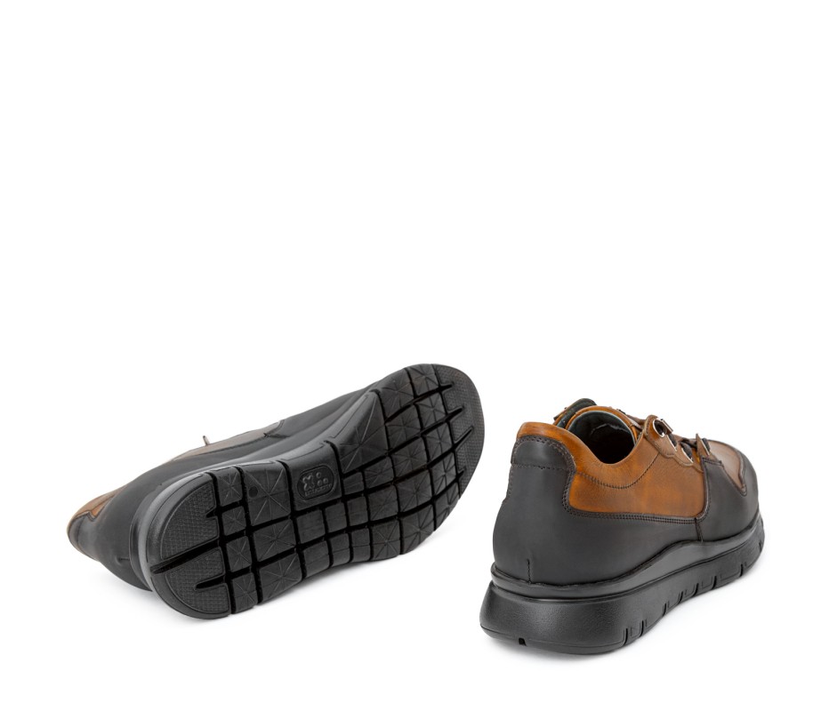 Pakerson SNEAKER AMIATA PELLE MARRONE TAN Vendita Economica
