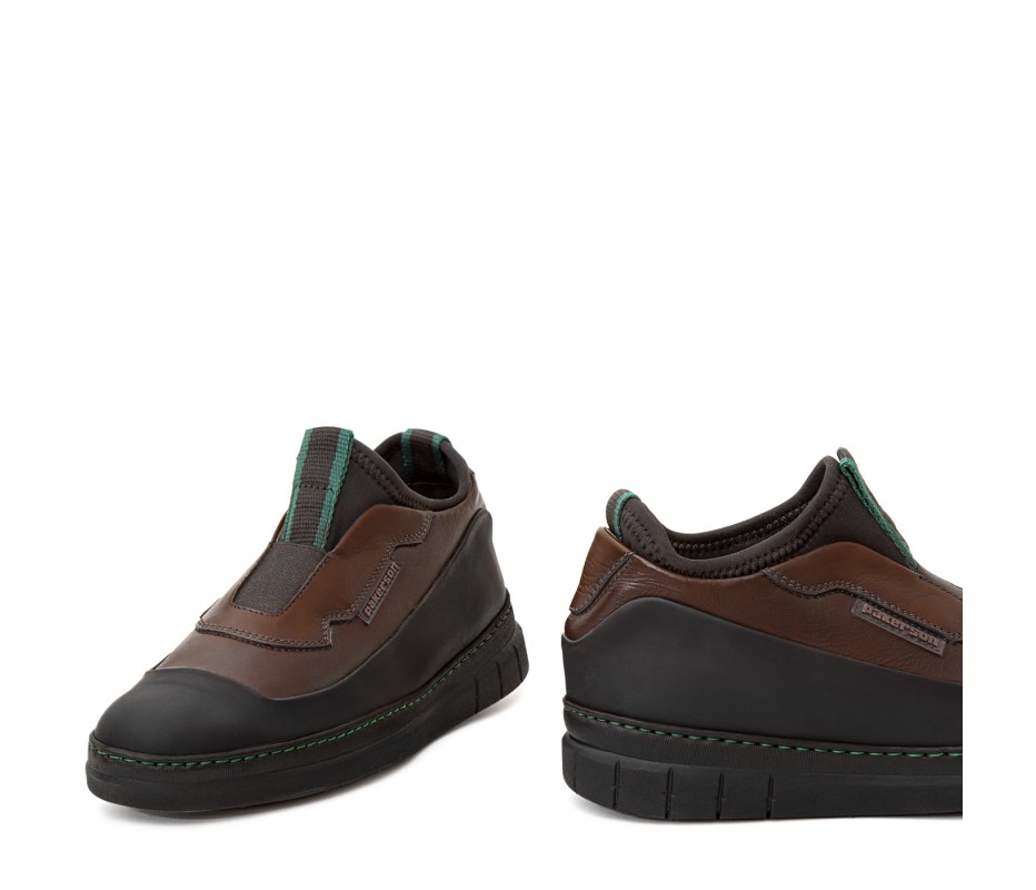 Pakerson SCARPA ABETONE PELLE CIOCCOLATO Nuovo