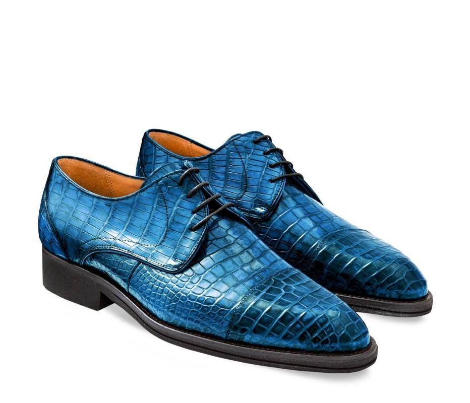 Pakerson DERBY FIRENZE ALLIGATORE AZZURRO BAY Vendite Flash